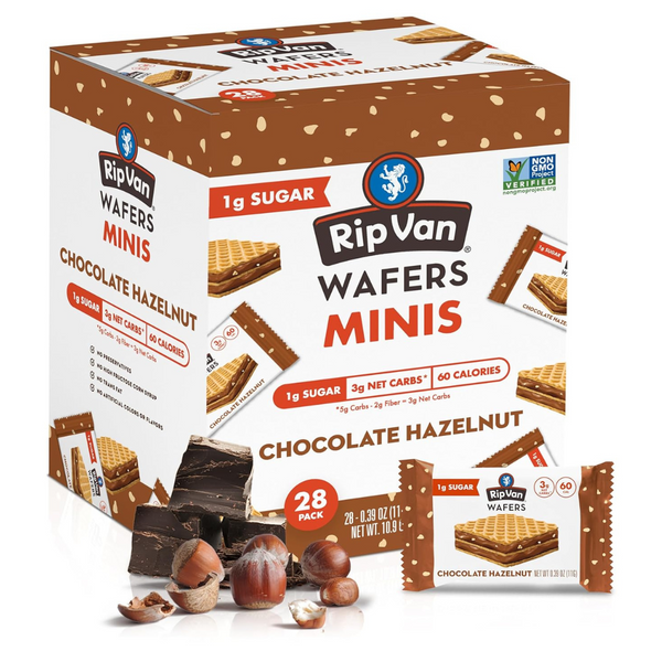 28-Count Rip Van Chocolate Hazelnut Mini Wafer Cookies (10.9 Oz)