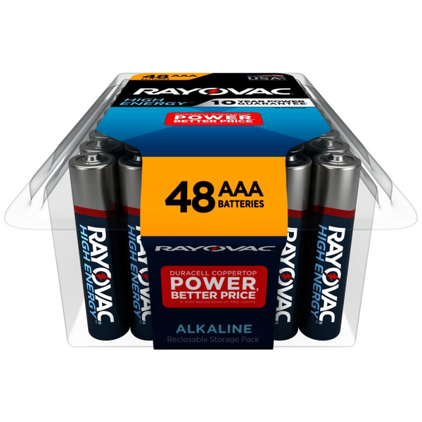 48-Count Rayovac AAA Alkaline Batteries