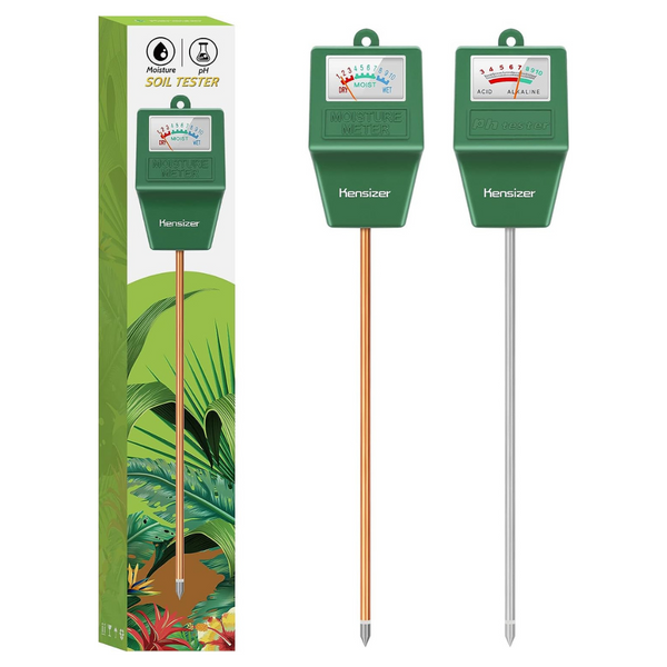 Kensizer Soil Moisture/pH Meter, Gardening Farm Lawn Tester Tool Kit