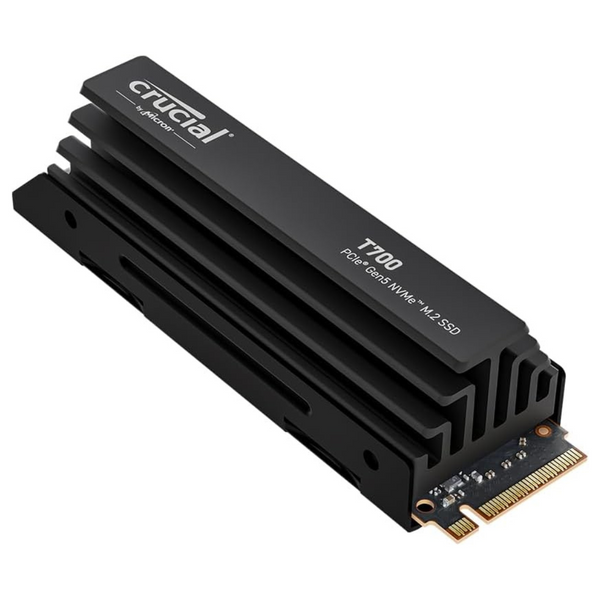 Crucial T700 4TB NVMe M.2 2280 PCIe Gen5x4 Internal SSD With Heatsink