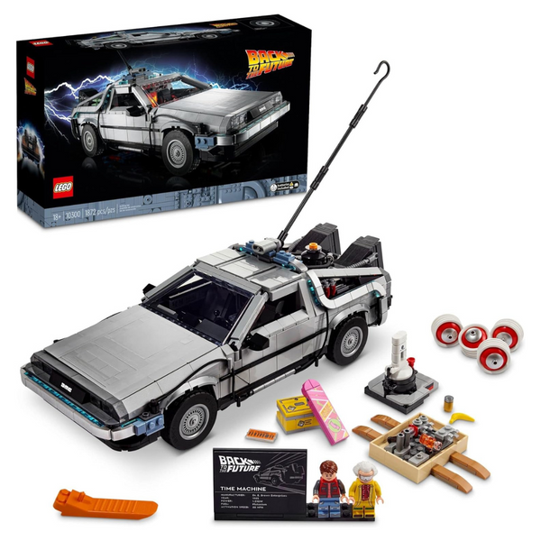 1872-Pieces LEGO Back To The Future Time Car Machine Building Set (10300)