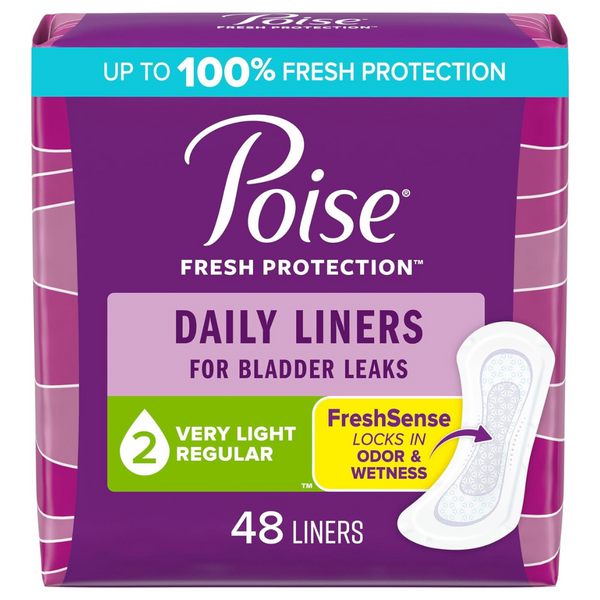 48-Count Poise Daily Incontinence Panty Liners