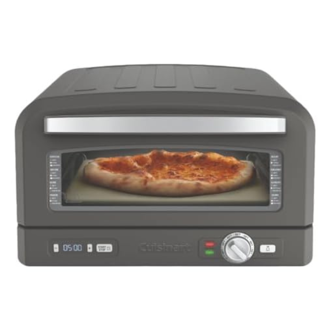 Cuisinart Stainless Steel Portable Countertop Pizza Oven (Matte Black)