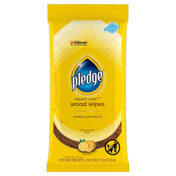 24-Count Pledge Multi-Surface Furniture Polish Wipes