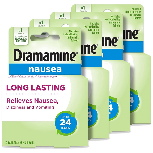 40-Count (4x10-ct.) Dramamine Nausea Long Lasting