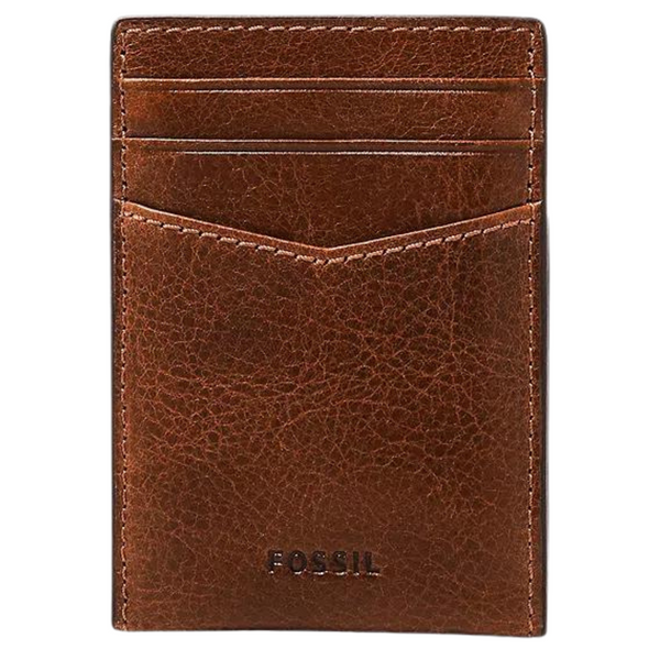 Fossil Men's Andrew Leather Magnetic Card Case With Money Clip Wallet