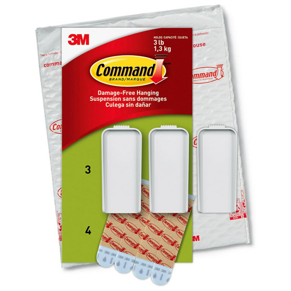 Command Large Canvas Hangers For Walls With 4 Command Strips