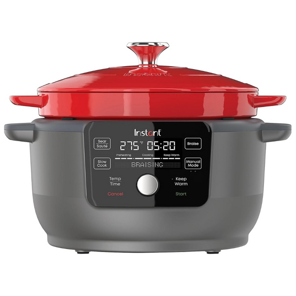 Instant Pot 6-Quart 5-in-1 1500w Electric Round Dutch Oven (Red)