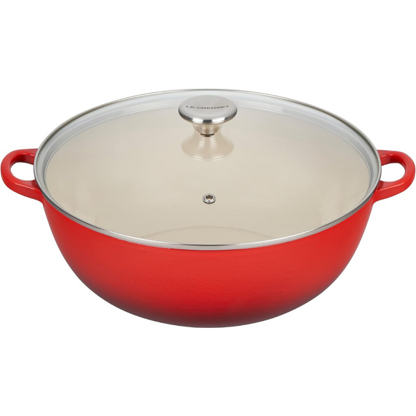 Le Creuset 7.5Qt Enameled Cast Iron Chef's Oven With Glass Lid