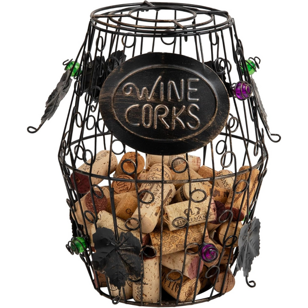 Mind Reader Decorative Wine Cork Barrel