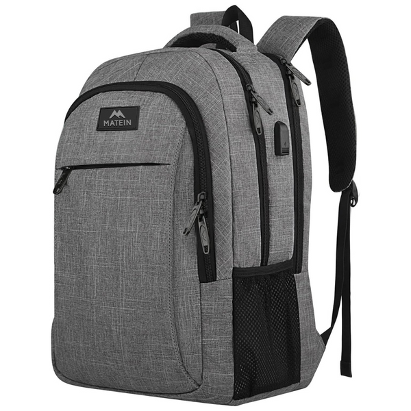 Anti Theft Slim Durable 15.6" Laptop Backpack With USB Charging Port