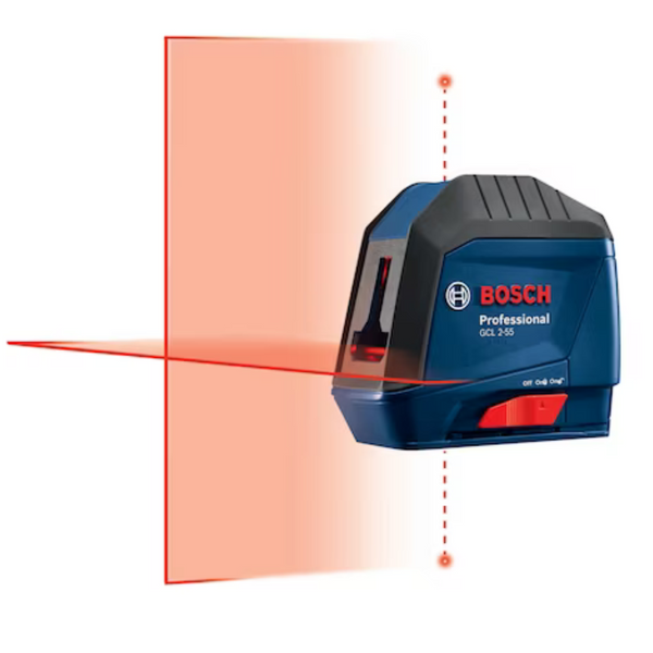 Bosch Red 40-Ft Self-Leveling Cross-Line Laser With Accessories