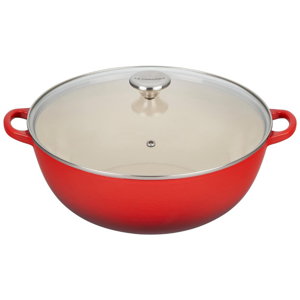 Le Creuset 7.5Qt Enameled Cast Iron Chef's Oven With Glass Lid