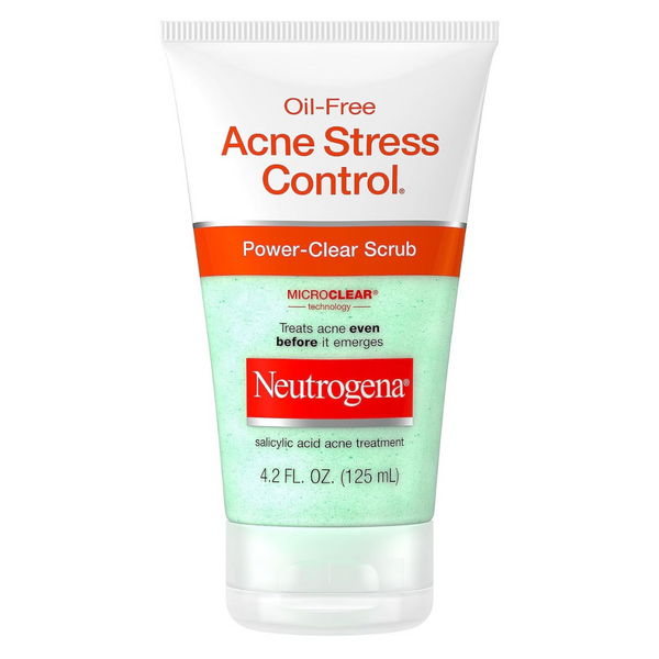 Neutrogena Oil-Free Acne Stress Control Power-Clear Facial Scrub, 4.2 Fl. Oz