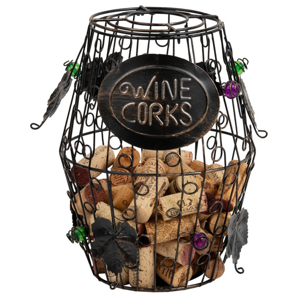 Mind Reader Decorative Wine Cork Barrel