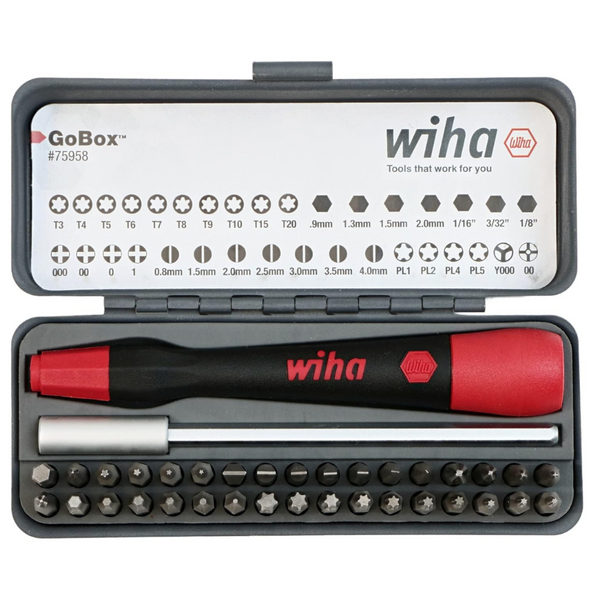 36-Piece Wiha GoBox Precision Micro Bit Set (75958)