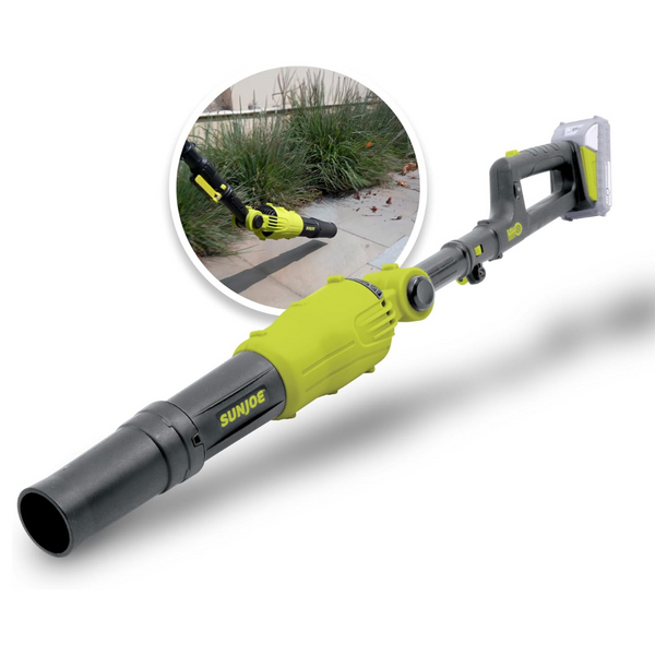 Sun Joe 24V-TBP-LTE 2-in-1 Handheld Pole Leaf Blower Kit