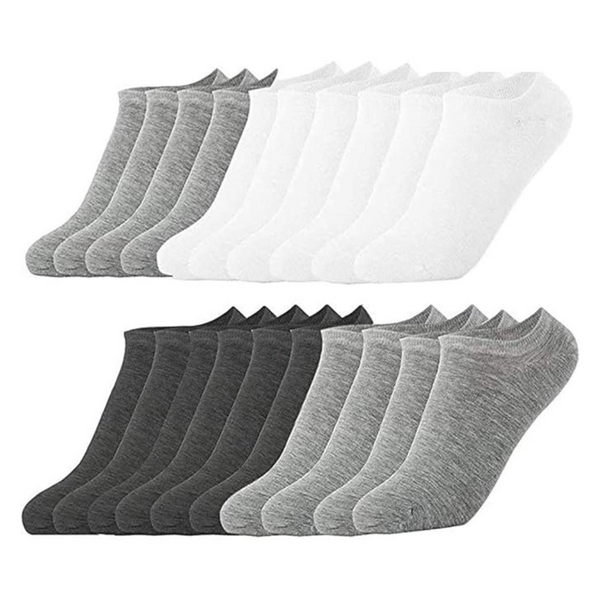 10-Pairs Light Up In The Dark Unisex No Show Low-Cut Ankle Socks