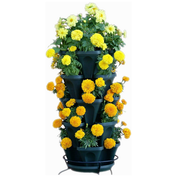 5-Tier Mr. Stacky Stackable Strawberry Herb Flower Vegetable Planter