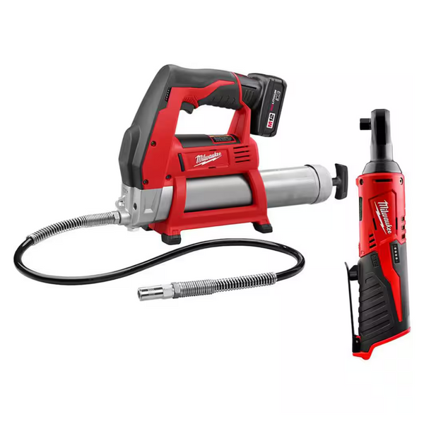 Milwaukee M12 12-Volt Lithium-Ion Cordless Grease Gun Kit