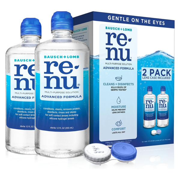 2-Pack 12Oz Bausch+Lomb Renu Contact Lens Solution