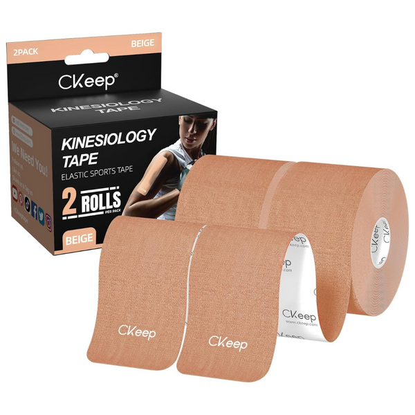 2-Count CKeep 2" x 16ft Uncut Kinesiology Tape Roll