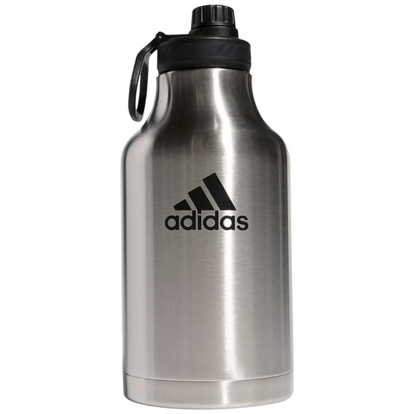 Adidas 2 Liter Hot/Cold Double-Walled Insulated 18/8 Stainless Steel (62 Oz) Metal Water Bottle