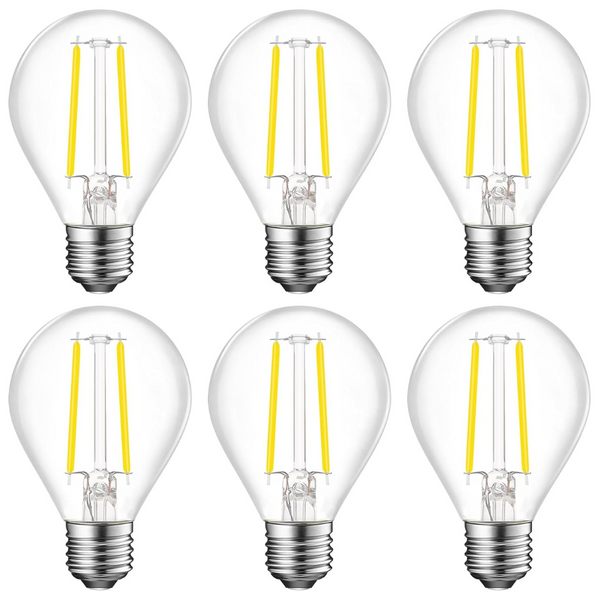 6-Pack Energetic 500 Lumens E26 Dimmable G16 1/2 LED 60w Light Bulb