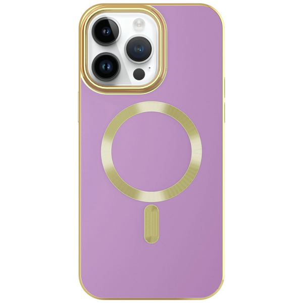 AMPD Gold Bumper Soft Case With MagSafe For Apple iPhone 14 Pro