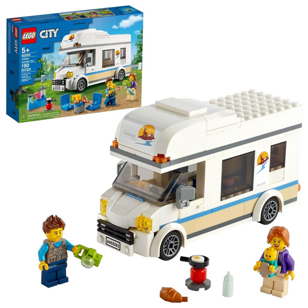 Lego City Great Vehicles Holiday Camper Van 60283 Toy Car (190-Pieces)