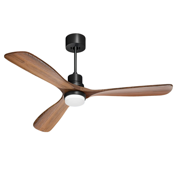 Obabala Noiseless Reversible DC Motor 52" Wood Ceiling Fans