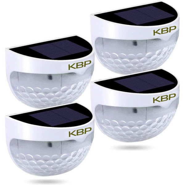 4-Pack KBP Waterproof Decorative Solar Fence Wall Lights