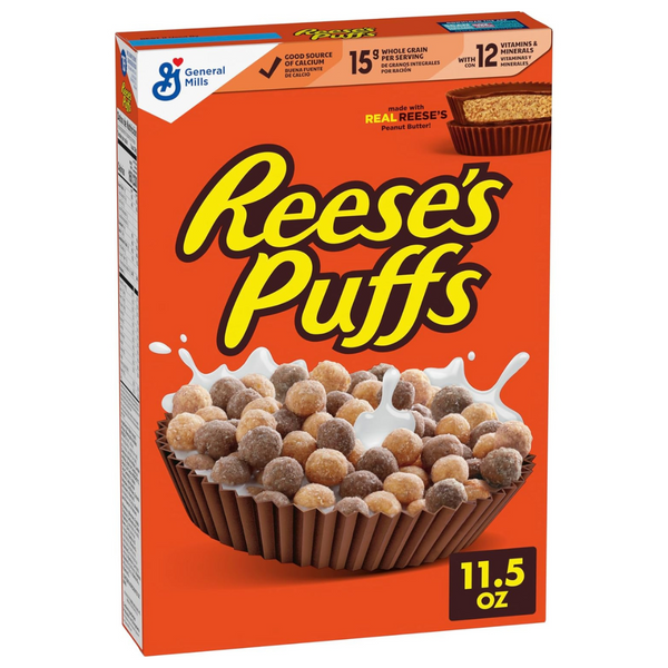 Reese's Puffs Cereal Chocolate Peanut Butter With Whole Grain