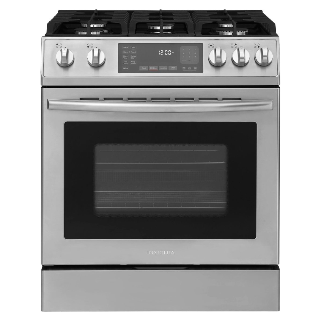 Insignia 4.8 Cu. Ft. Slide-In Gas Convection Range With Self Clean & Air Fry