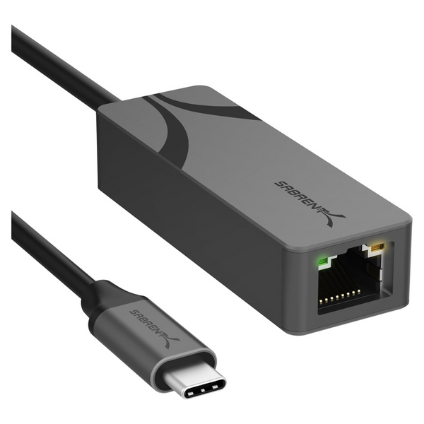 SABRENT USB-C To 2.5 Gbps Ethernet Adapter (NT-25GA)