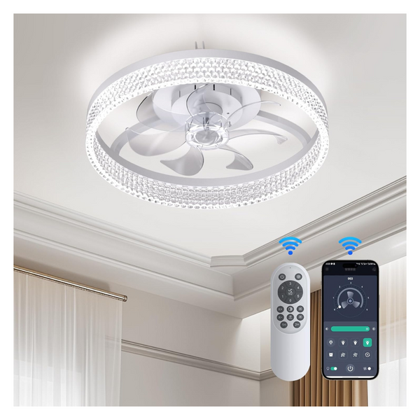 Fenhua 6 Wind Speeds Smart Ceiling Fans With Lights & Remote