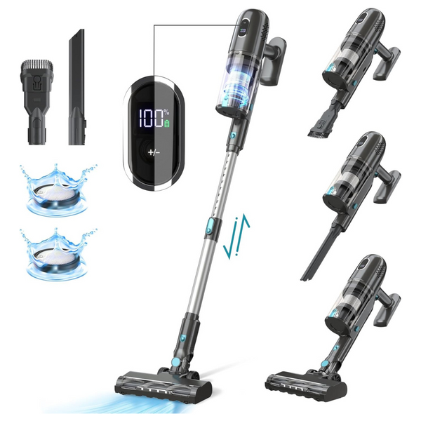 Prettycarelife 38Kpa Powerful Stick Cordless Vacuum Cleaner