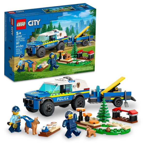 LEGO 60369 City Mobile Police Dog Training SUV Car Toy Playset