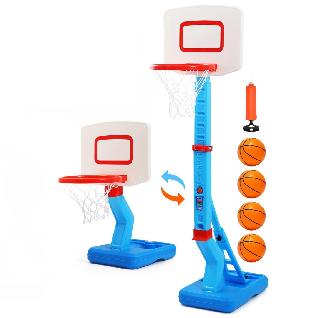 JoyStone 2-In-1 Kids Indoor Mini Adjustable Basketball Hoop
