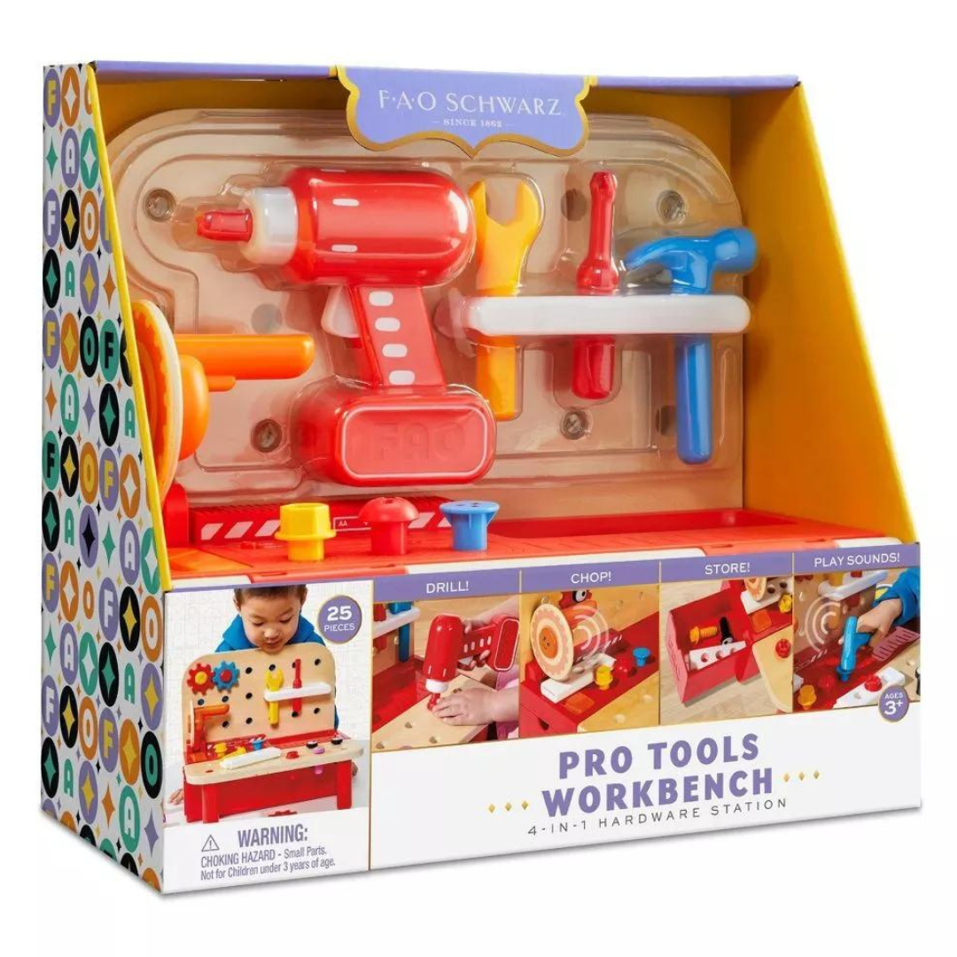 FAO Schwarz Pro Tools Work Bench Pretend Play Set