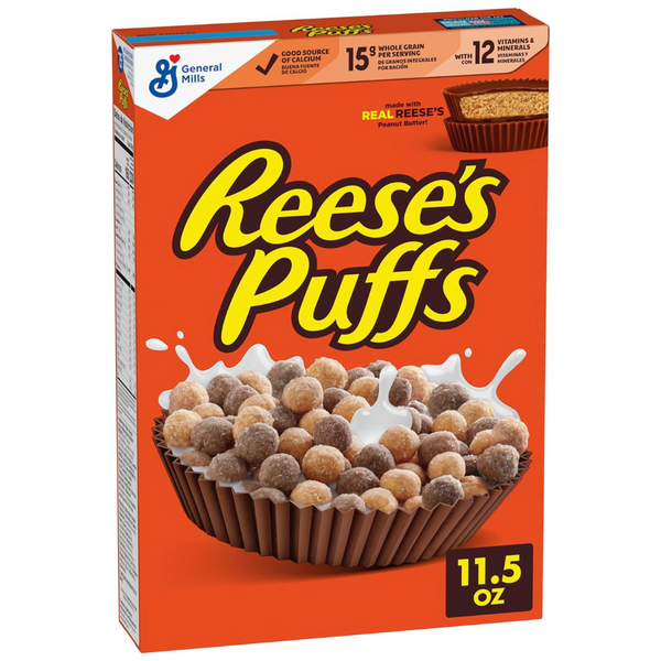 Reese’s Puffs, Chocolatey Peanut Butter Cereal (11.5 Oz)