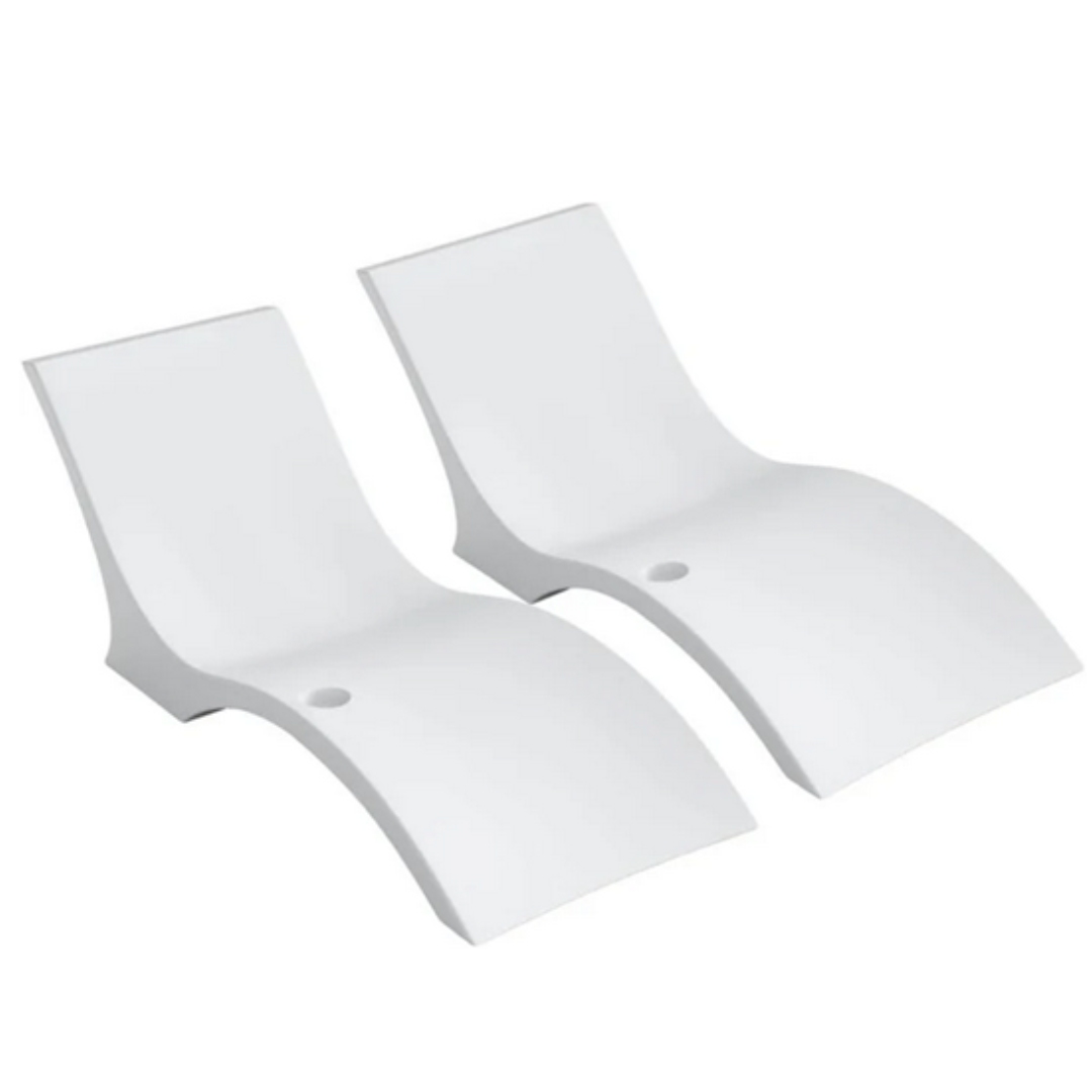2-Pack Sowkt In-Pool Lounge Chairs