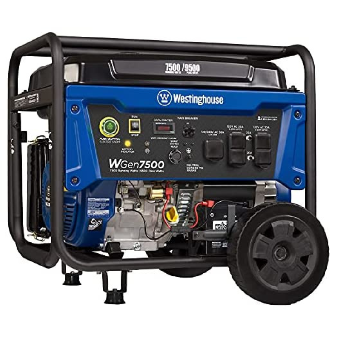 Westinghouse 7500w Portable Generator With Remote Electric Start