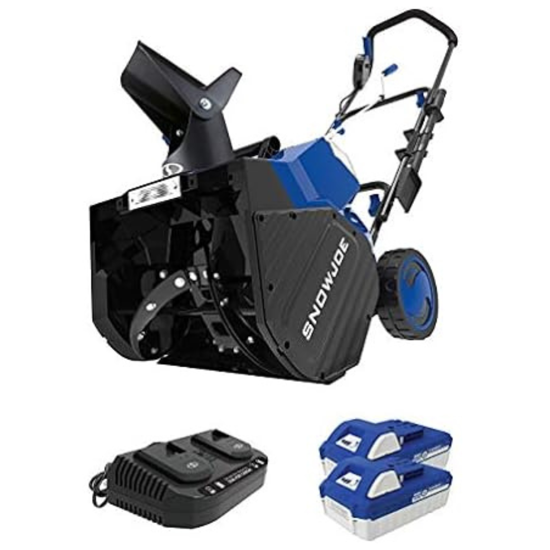 Snow Joe 18" Electric Snow Blower W/2 Batteries & Charger