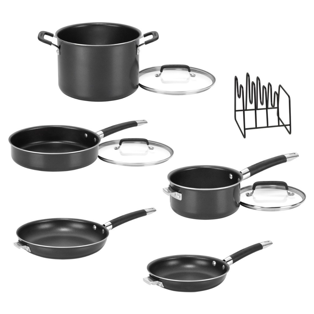 9-Piece Cuisinart SmartNest Nonstick Aluminum Set