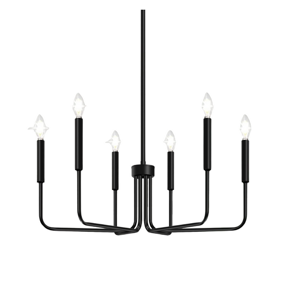 6-Light Farmhouse Industrial Modern Chandelier