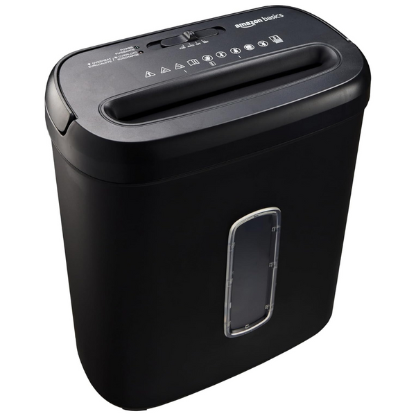 Amazon Basics 8-Sheet Cross Cut Paper Shredder And Credit Card Shredder