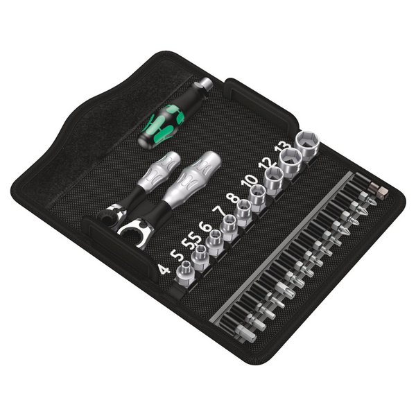 27-Piece Wera Kompakt Zyklop Mini 2 Metric Socket/Bit Driver Set