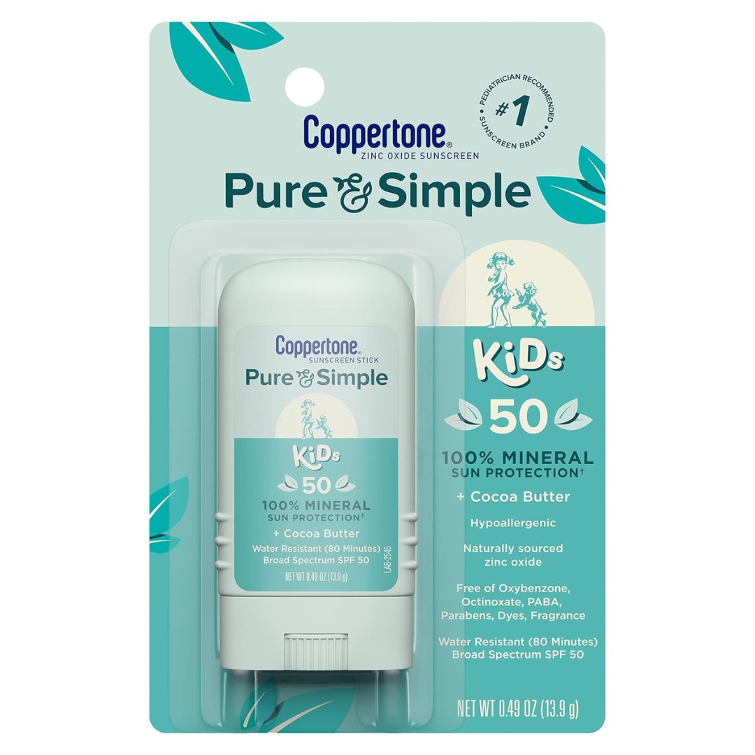 Coppertone Pure & Simple Kids Broad Spectrum SPF 50 Sunscreen