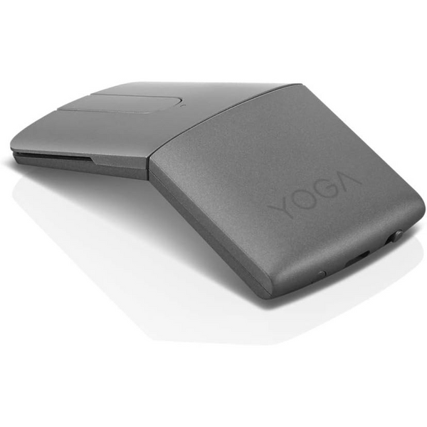 Lenovo Yoga Computer Mouse – Ergonomic V-Shape – Twists Flat – Built-In Laser Presenter